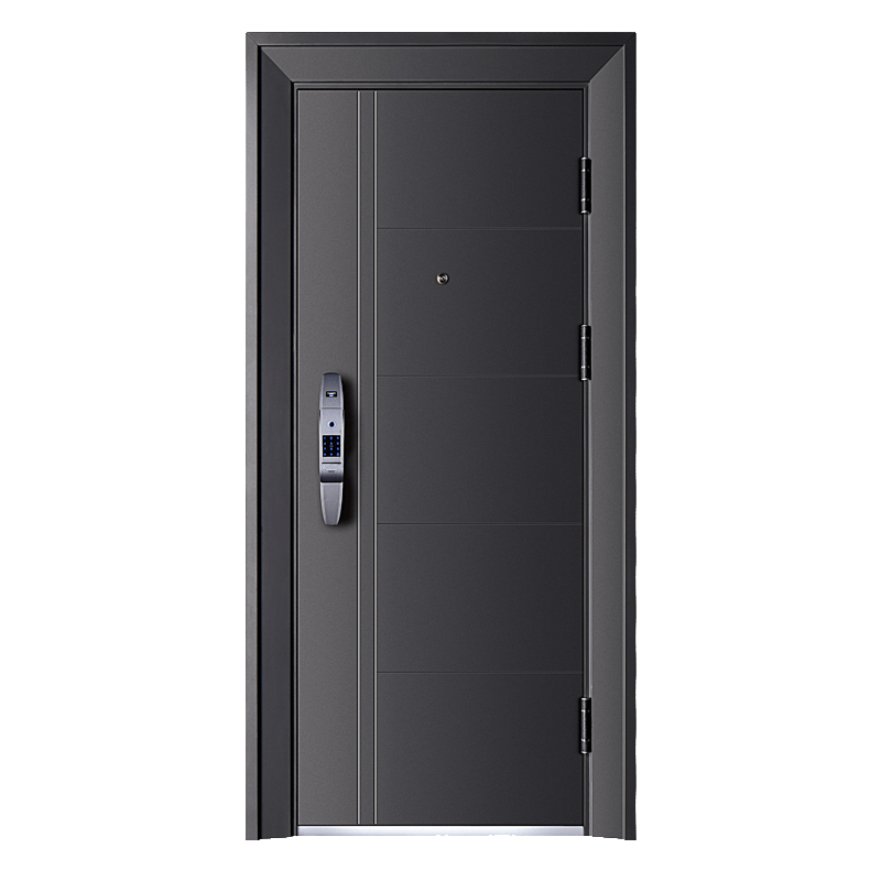 High Quality Waterproof Balck Steel Security Door 