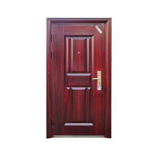 Red Anti-rust Surface Steel Security Door 
