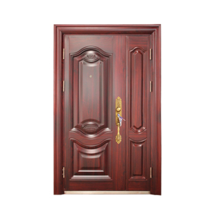 Double Leaf Waterproof Design Entrance Security Door for Decoration Homes 