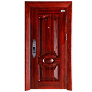 Factory Direct Red Fancy Steel Security Door 