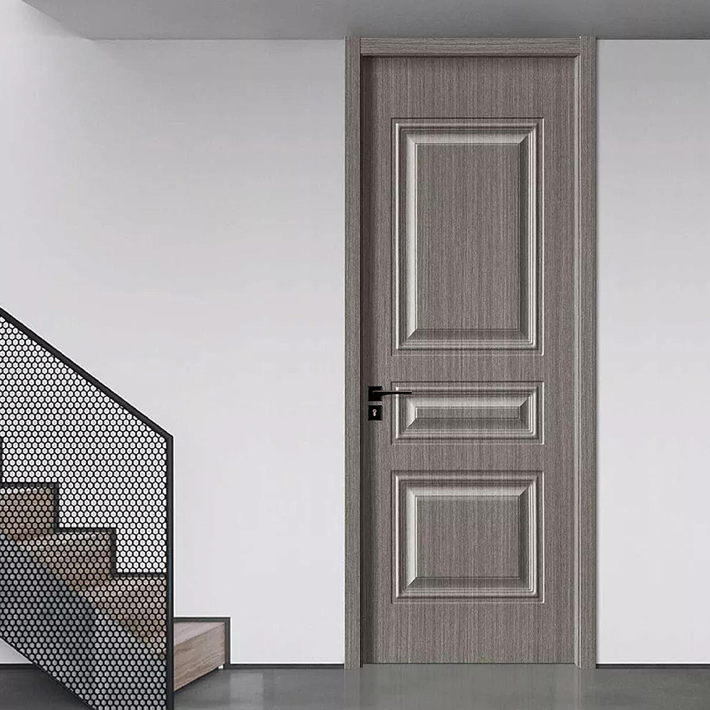 Professional Hot Sample Design Waterproof Wood Composite Bedroom Interior WPC Wood Door Room With Frame