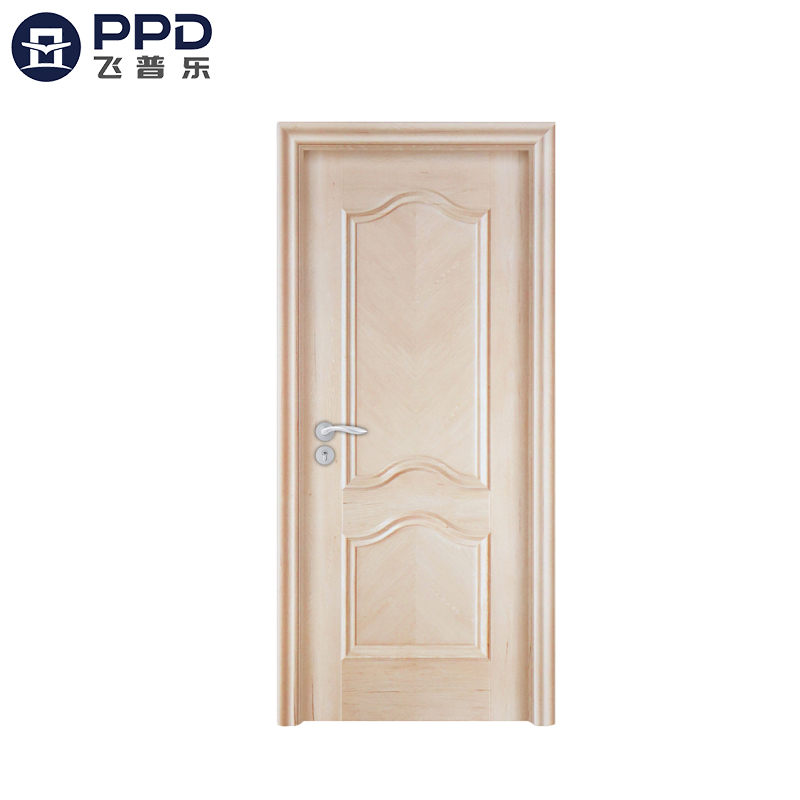 PHIPULO Contemporary External Oak MDF Melamine Wooden Door 