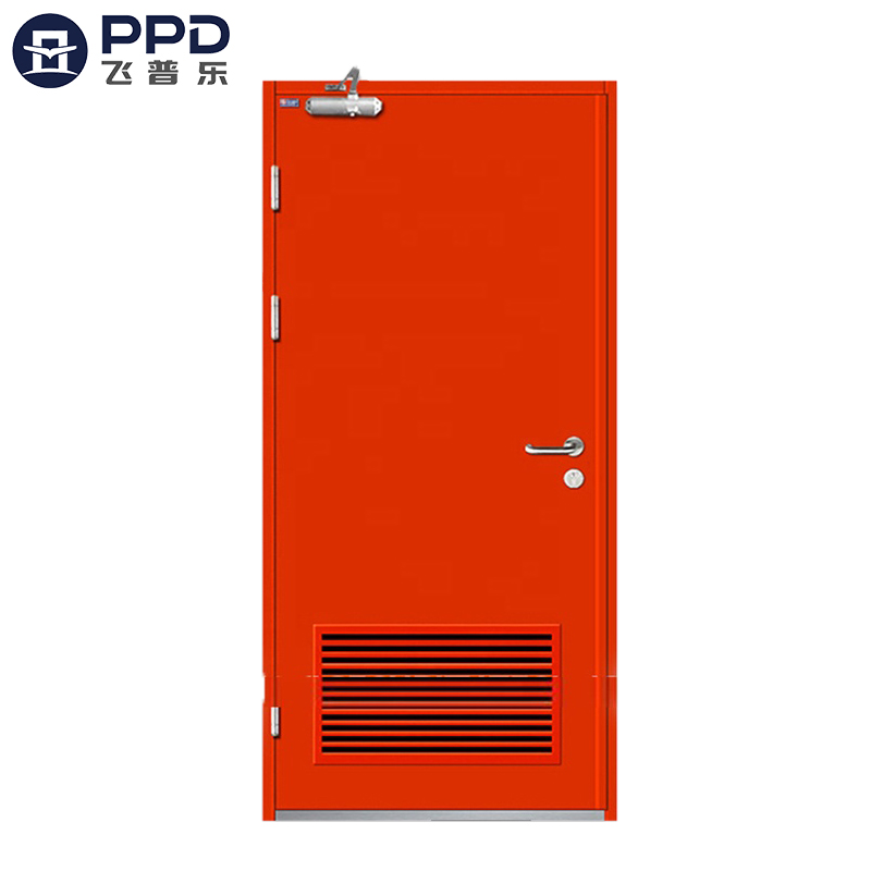 FPL-H5015 Red Alarmed Emergency Exit Stainless Steel Fire Rated Front Single Door