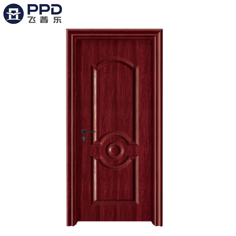 PHIPULO Classic Red Rustic Interior WPC Wooden Door 
