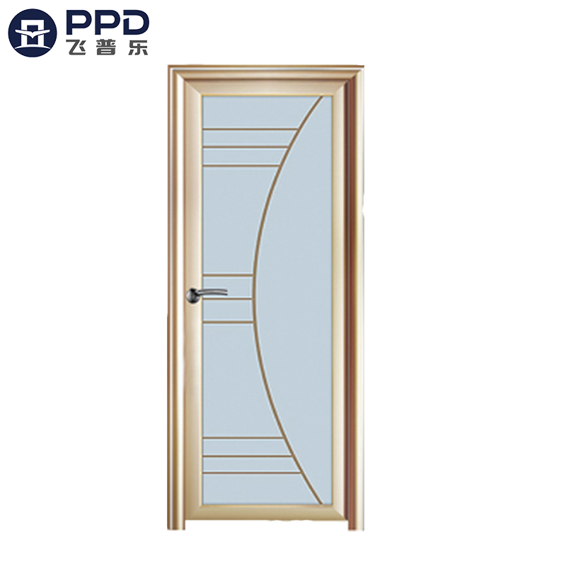 FPL-7002 Fiberglass High Quality Interior Bathroom Aluminium Alloy Door