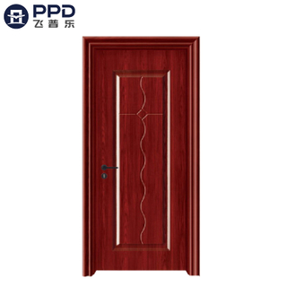 PHIPULO Classic Red Rustic Interior WPC Wooden Door 