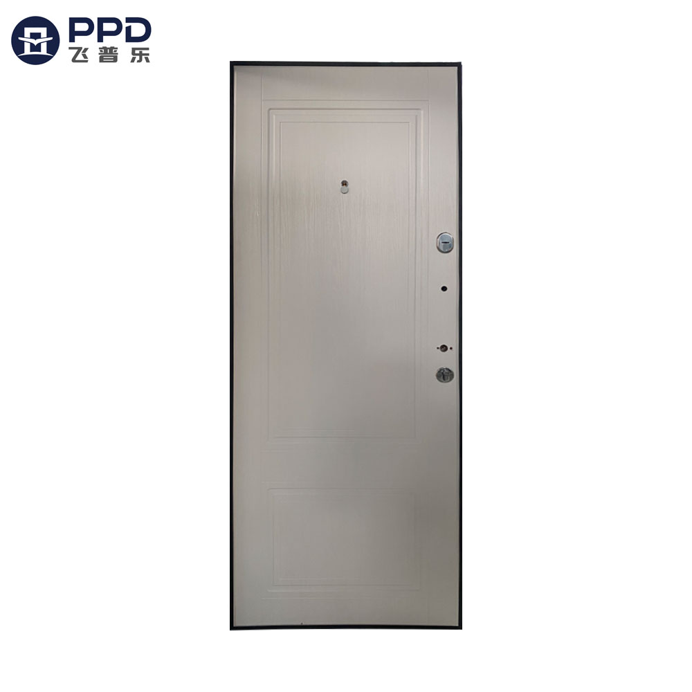 Popular Design Mould Pressing Exterior Security Steel Front Door Russian Style Project Exterior Steel Entrance Door