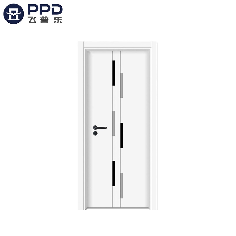 PHIPULO White Plain Wood Interior MDF Melamine Door 