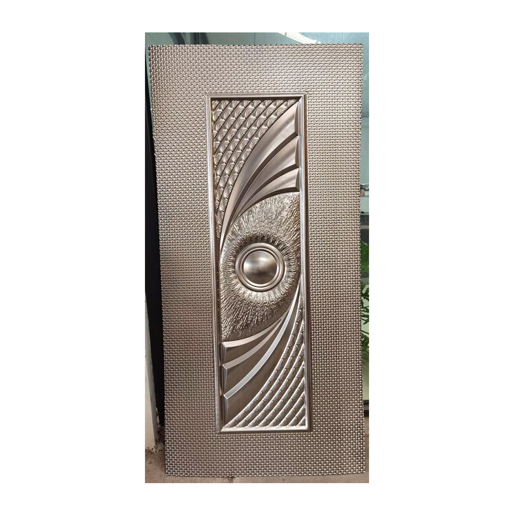 Africa Market Popular Design Embossed Steel Door Skin Security Door Steel Entry Cold Rolled Iron Sheet Panel