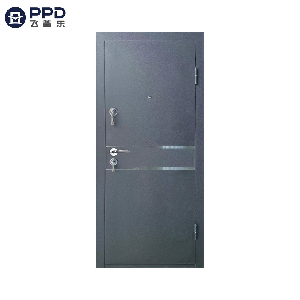 Custom Wholesale Factory Exterior Security Steel Door Russian Style Project Exterior Front Steel Entrance Door